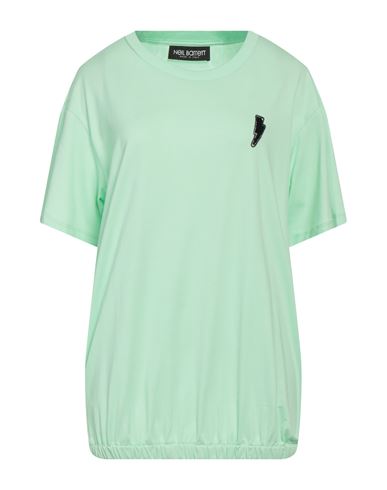 Neil Barrett Woman T-shirt Acid Green Size S Cotton