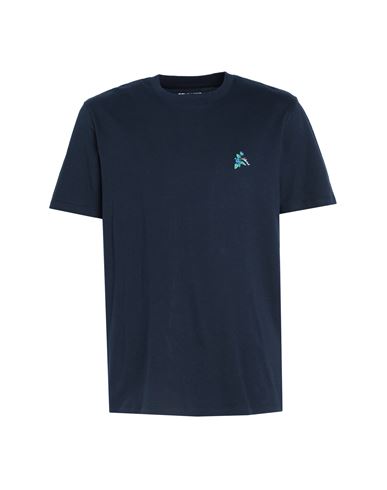 Selected Homme Man T-shirt Midnight Blue Size Xl Organic Cotton