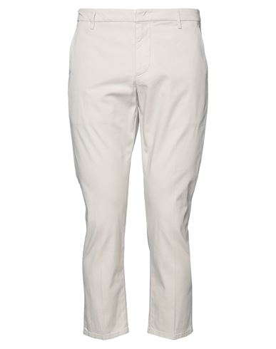Man Pants White Size 40 Cotton, Elastane