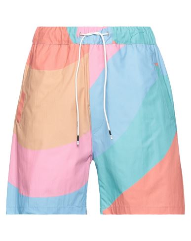 White Over Man Shorts & Bermuda Shorts Sky Blue Size Xl Cotton