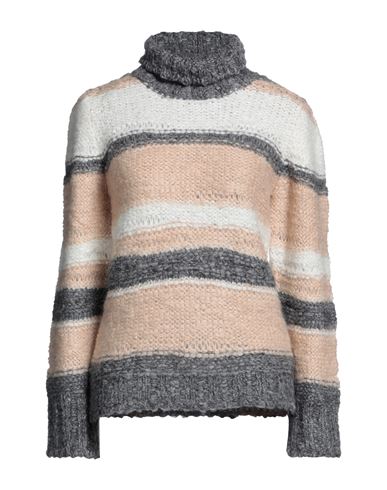 Sly010 Woman Turtleneck Blush Size 14 Acrylic, Mohair Wool, Polyamide In Pink