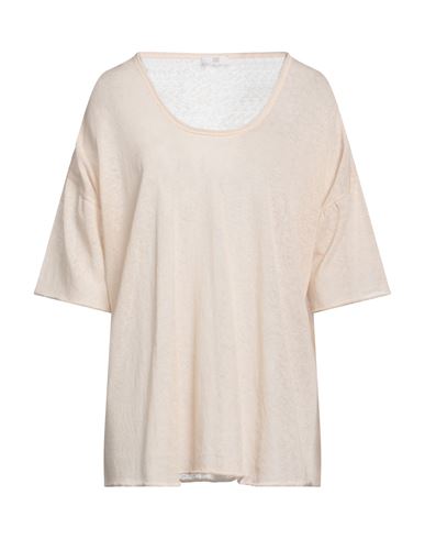 Riani Woman Sweater Beige Size 12 Cotton, Linen, Polyamide