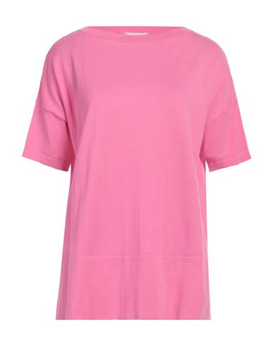 Snobby Sheep Woman Sweater Fuchsia Size 4 Cotton, Silk In Pink
