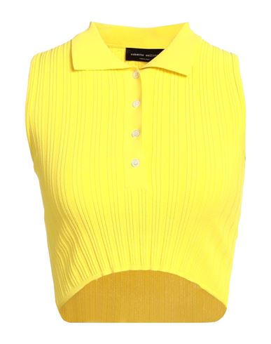 Roberto Collina Woman Sweater Yellow Size S Viscose, Polyester In Yellow