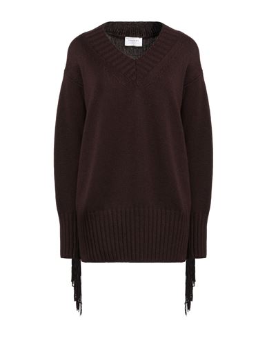 SNOBBY SHEEP SNOBBY SHEEP WOMAN SWEATER CHOCOLATE BROWN SIZE 6 WOOL, CASHMERE 