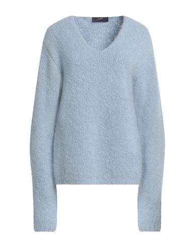 THE SEAFARER THE SEAFARER WOMAN SWEATER SKY BLUE SIZE S ALPACA WOOL, VIRGIN WOOL, POLYAMIDE 