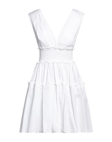 Fausto Puglisi Woman Short Dress White Size 4 Cotton