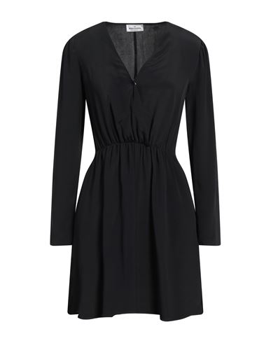 Rebel Queen By Liu •jo Woman Mini Dress Black Size L Acetate, Silk