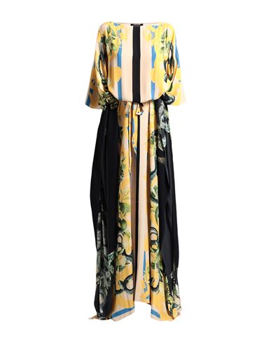 ROBERTO CAVALLI ROBERTO CAVALLI WOMAN MAXI DRESS BEIGE SIZE 8 VISCOSE 