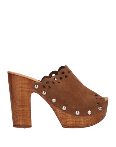 Roberto Serpentini Woman Mules & Clogs Khaki Size 9 Soft Leather In Beige