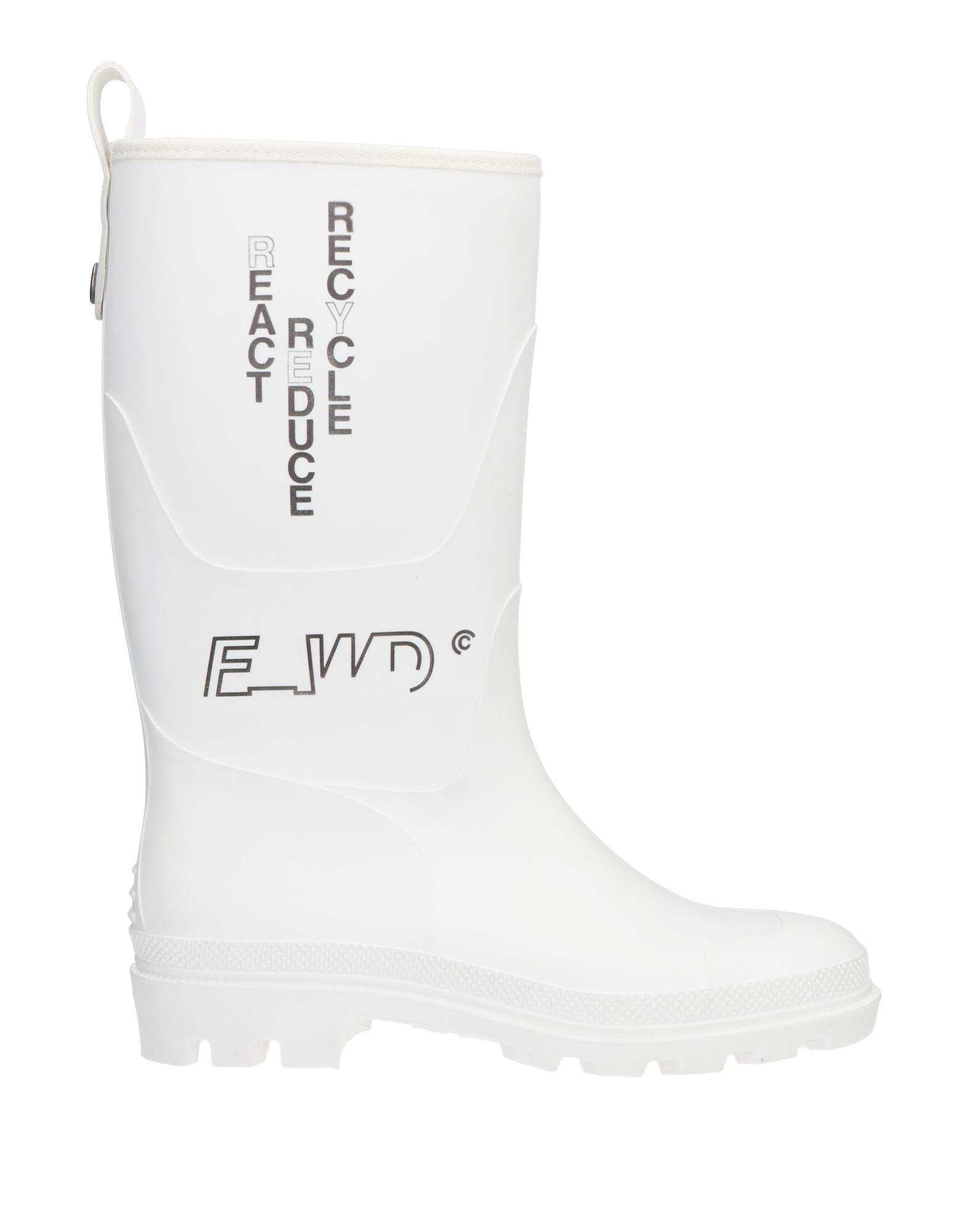 F Wd Knee Boots In White