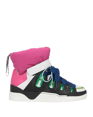 Khrisjoy Woman Sneakers Fuchsia Size 7 Polyester, Polyurethane, Polyamide In Pink