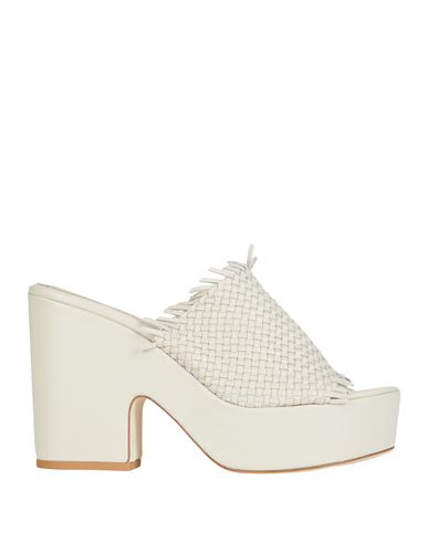 L'arianna Woman Sandals Off White Size 9 Soft Leather