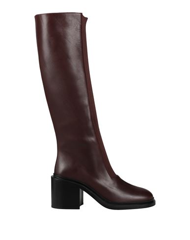 Jil Sander Woman Boot Dark Brown Size 8 Soft Leather