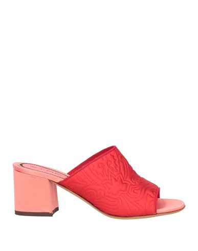 ETRO ETRO WOMAN SANDALS RED SIZE 8 TEXTILE FIBERS 