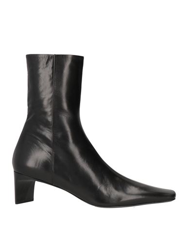 Jil Sander Woman Ankle Boots Black Size 9.5 Soft Leather