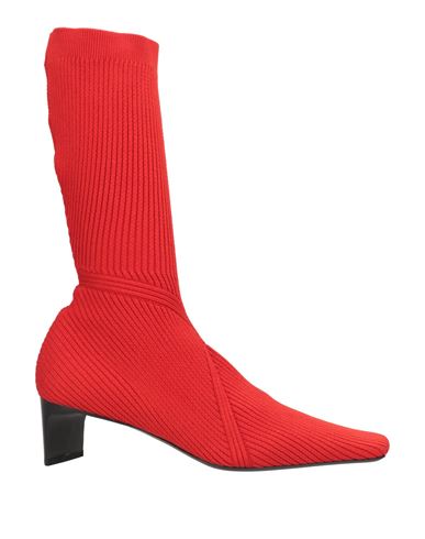 Jil Sander Woman Boot Red Size 8 Textile Fibers