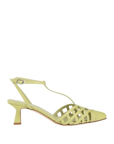 THE SELLER THE SELLER WOMAN PUMPS LIGHT GREEN SIZE 9 LEATHER 