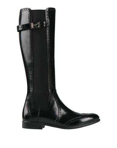 DOLCE & GABBANA DOLCE & GABBANA WOMAN BOOT BLACK SIZE 6.5 LEATHER 