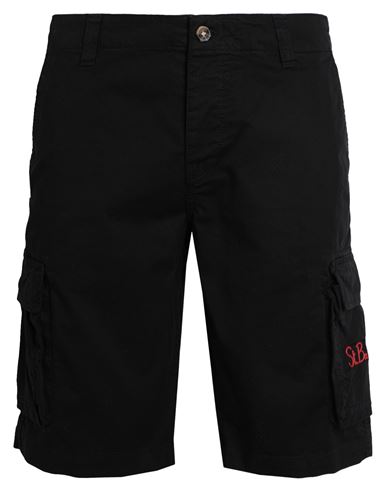 Mc2 Saint Barth Freeport Man Shorts & Bermuda Shorts Black Size S Cotton, Elastane