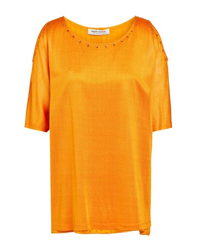 Woman Top Orange Size S Viscose, Silk