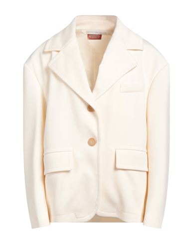 Woman Blazer Ivory Size 6 Polyester