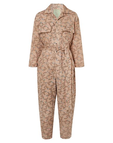 Woman Jumpsuit Sand Size 4 Silk